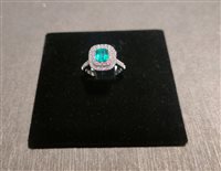 Anello Crivelli Donna in Oro bianco Smeraldo 742333C